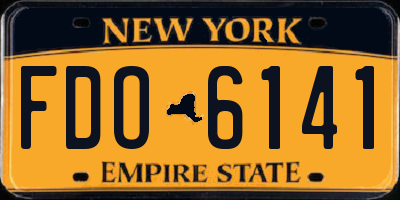 NY license plate FDO6141