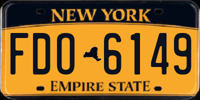 NY license plate FDO6149