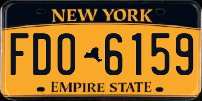 NY license plate FDO6159
