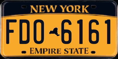 NY license plate FDO6161