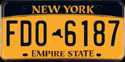 NY license plate FDO6187