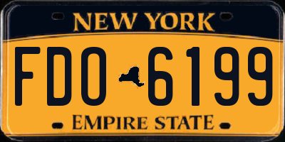 NY license plate FDO6199