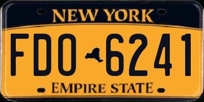 NY license plate FDO6241