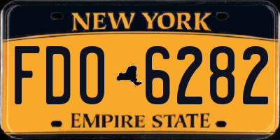 NY license plate FDO6282