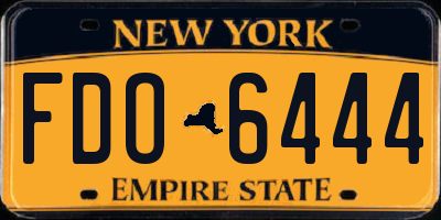 NY license plate FDO6444