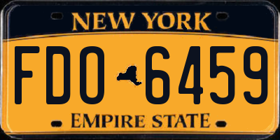 NY license plate FDO6459