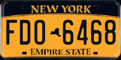 NY license plate FDO6468