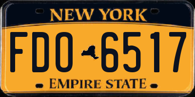 NY license plate FDO6517