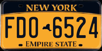 NY license plate FDO6524