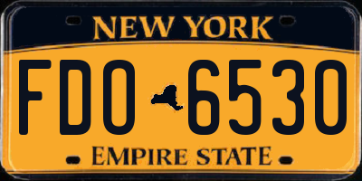 NY license plate FDO6530