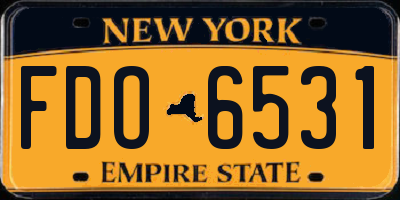 NY license plate FDO6531