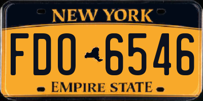 NY license plate FDO6546