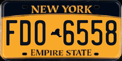 NY license plate FDO6558