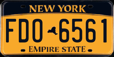 NY license plate FDO6561