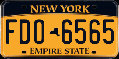 NY license plate FDO6565