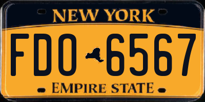NY license plate FDO6567