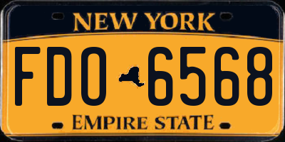 NY license plate FDO6568
