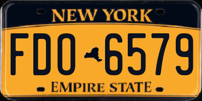 NY license plate FDO6579