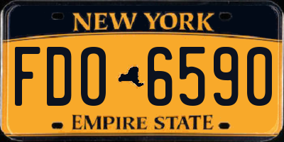 NY license plate FDO6590