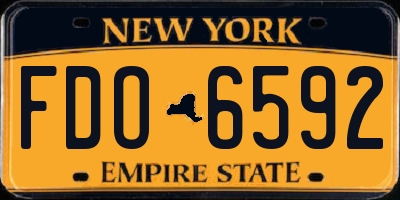 NY license plate FDO6592