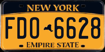 NY license plate FDO6628