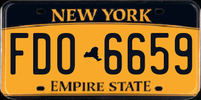 NY license plate FDO6659