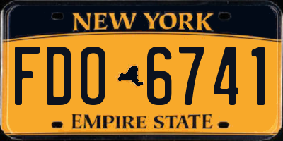 NY license plate FDO6741