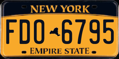 NY license plate FDO6795