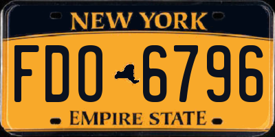 NY license plate FDO6796