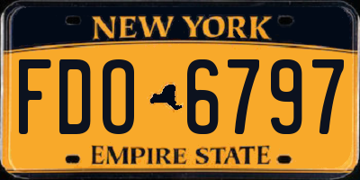 NY license plate FDO6797