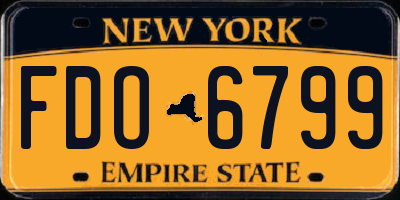 NY license plate FDO6799