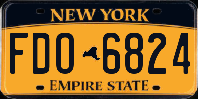 NY license plate FDO6824