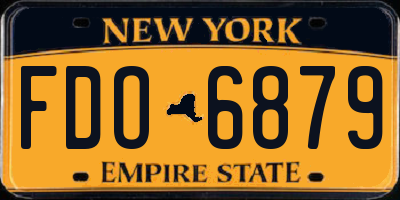 NY license plate FDO6879