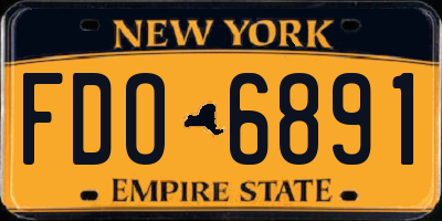 NY license plate FDO6891