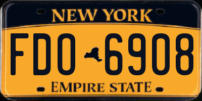 NY license plate FDO6908