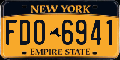 NY license plate FDO6941