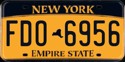 NY license plate FDO6956