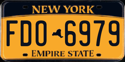 NY license plate FDO6979