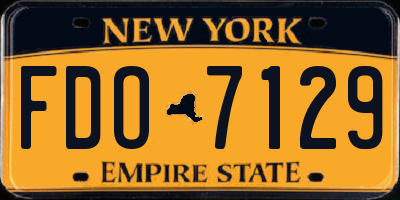 NY license plate FDO7129