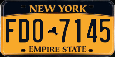NY license plate FDO7145