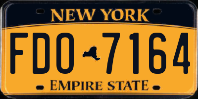 NY license plate FDO7164