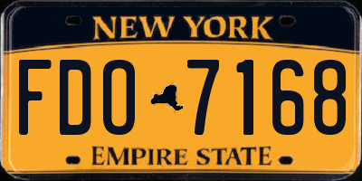 NY license plate FDO7168