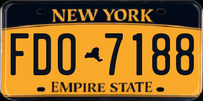 NY license plate FDO7188