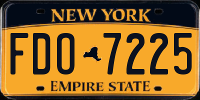 NY license plate FDO7225