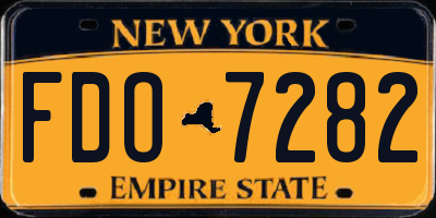 NY license plate FDO7282