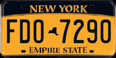 NY license plate FDO7290