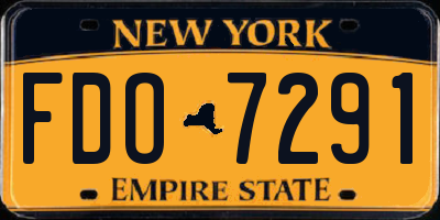 NY license plate FDO7291