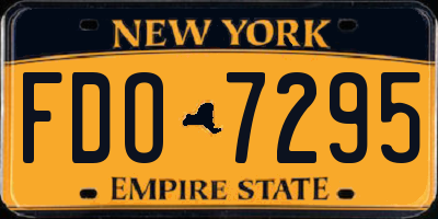 NY license plate FDO7295