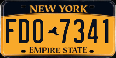 NY license plate FDO7341