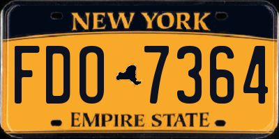 NY license plate FDO7364